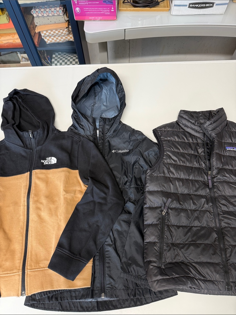 Columbia Black Hooded Packable Jacket for Kids